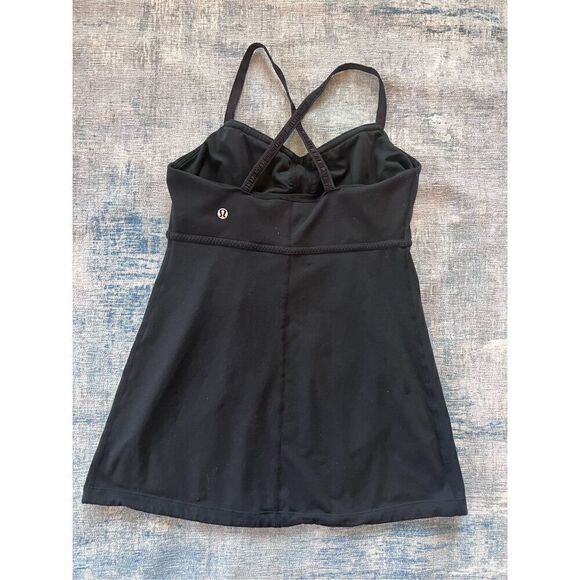 Lululemon Black Bulerias Athletic Tank Top Size 6 - Picture 4 of 7